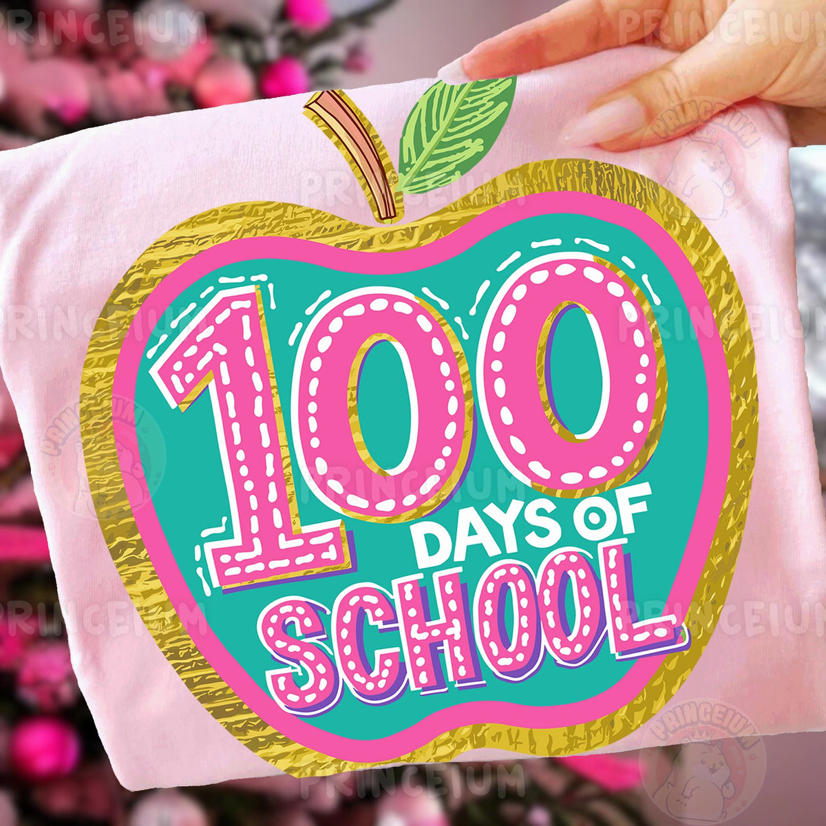 100 Days of School Apple