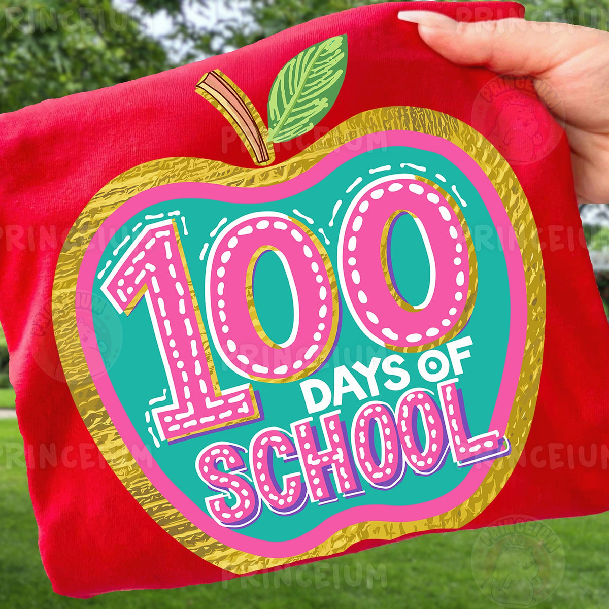 100 Days of School Apple