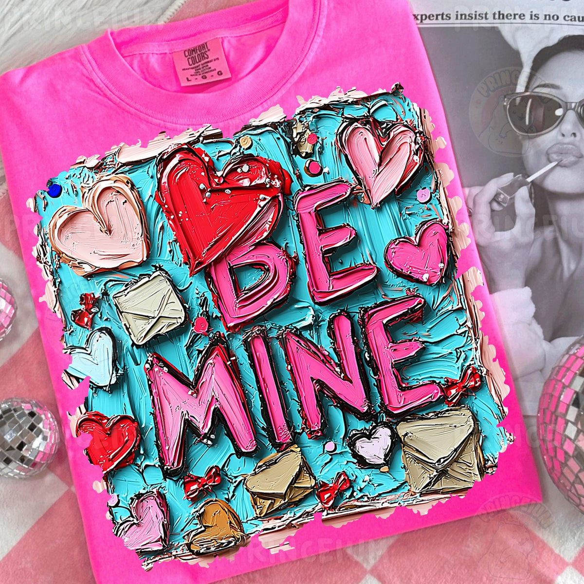 Painted Be Mine Valentine