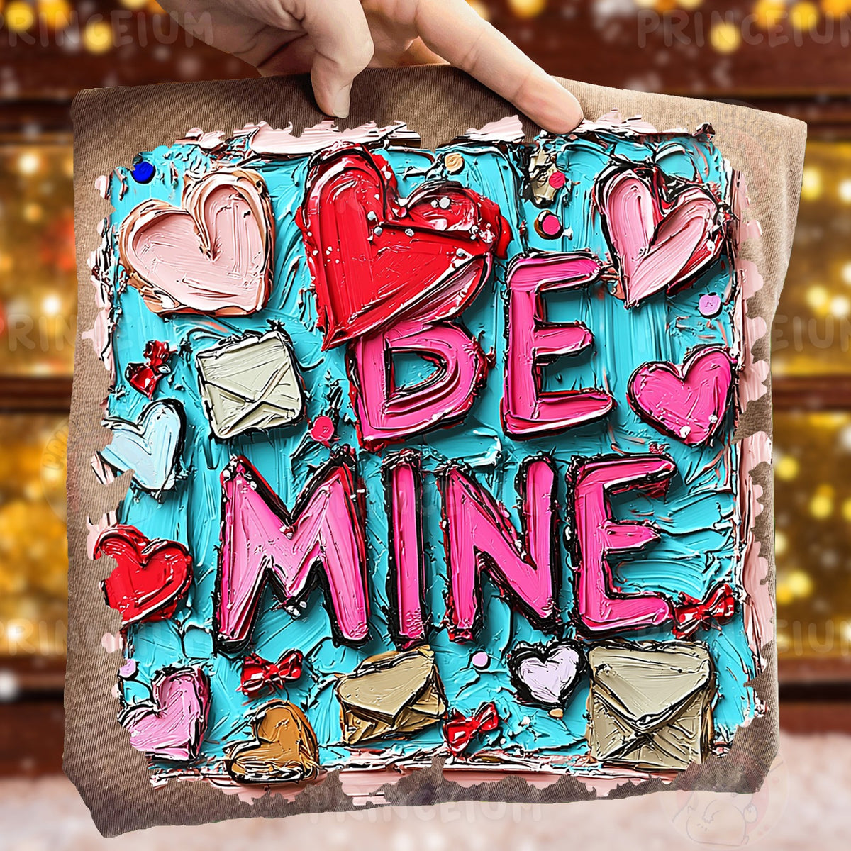 Painted Be Mine Valentine