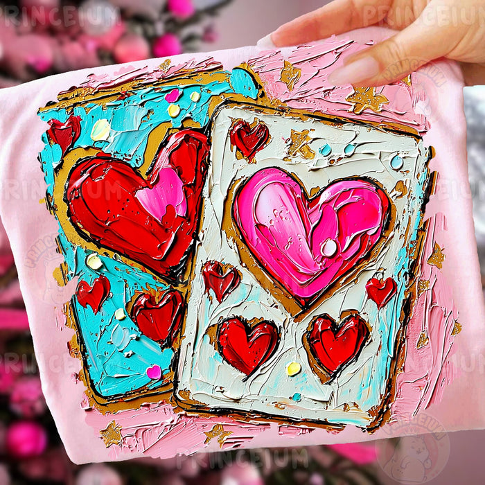 Painted Heart Playing Cards
