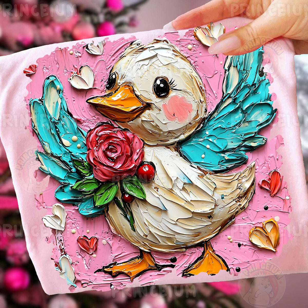 Painted Rose Duck