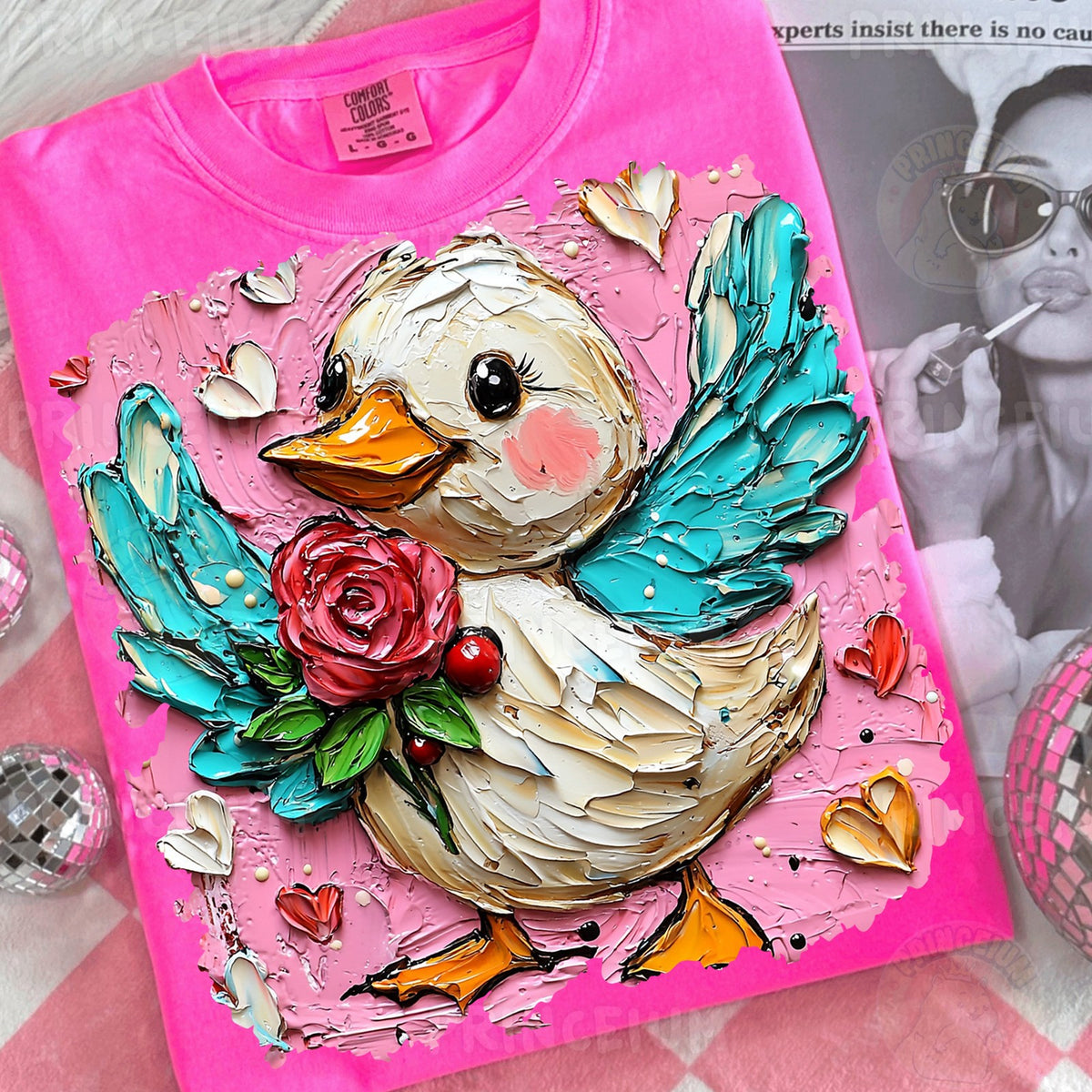 Painted Rose Duck