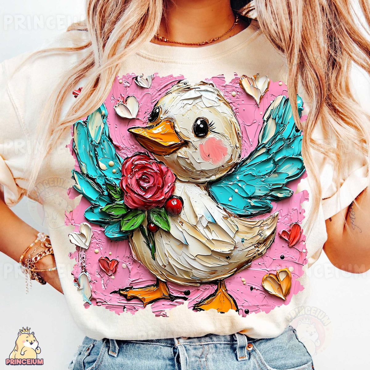 Painted Rose Duck