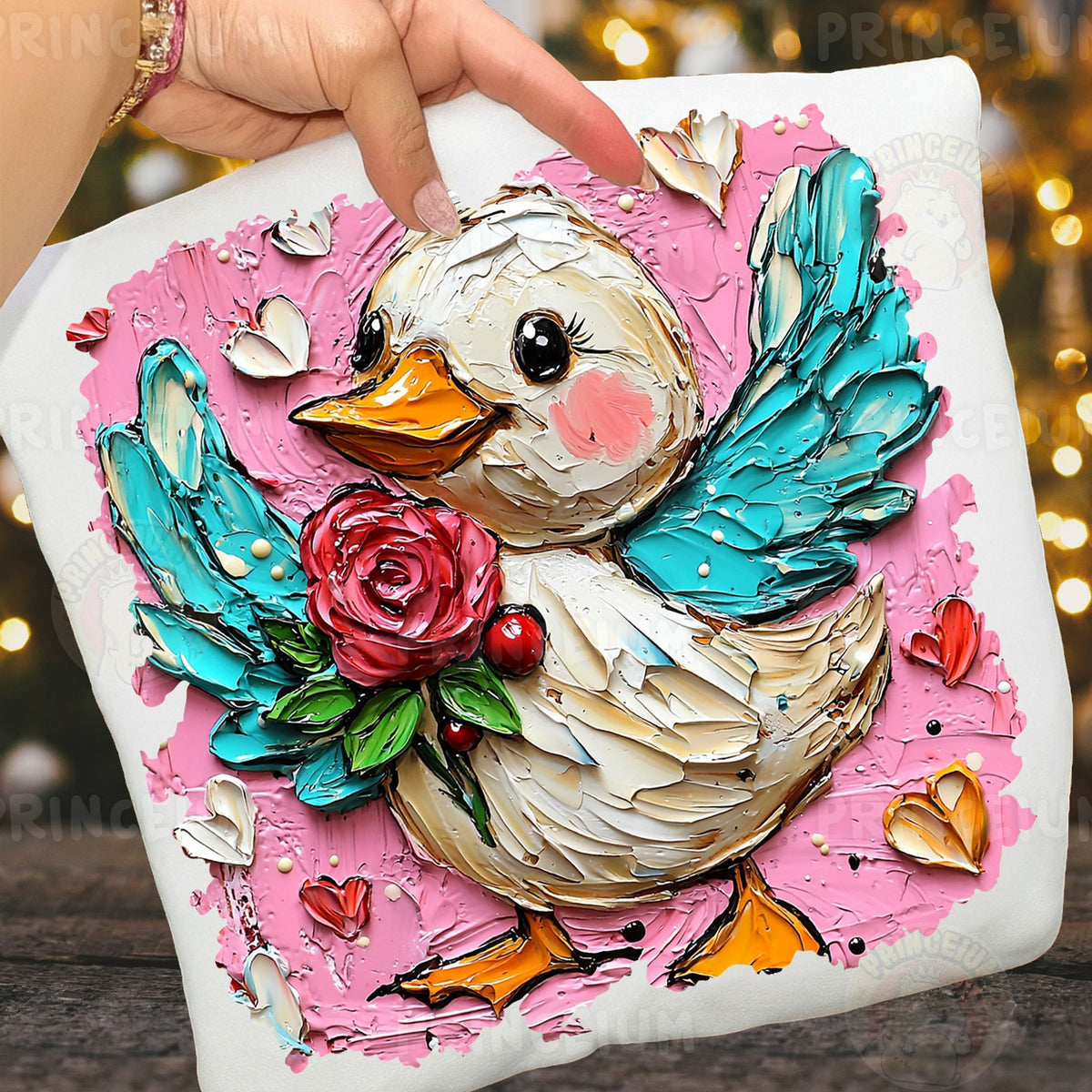 Painted Rose Duck
