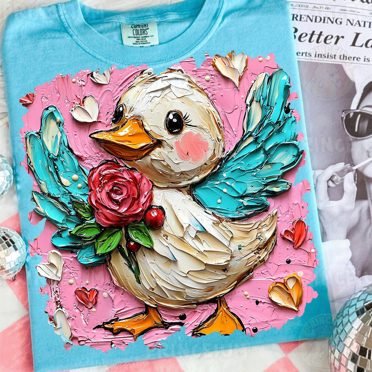 Painted Rose Duck