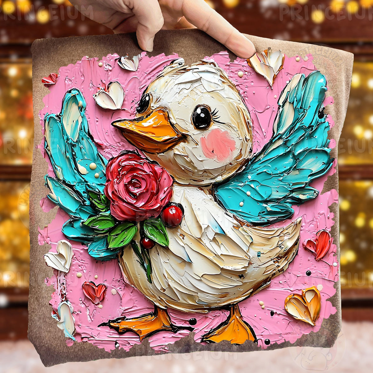 Painted Rose Duck