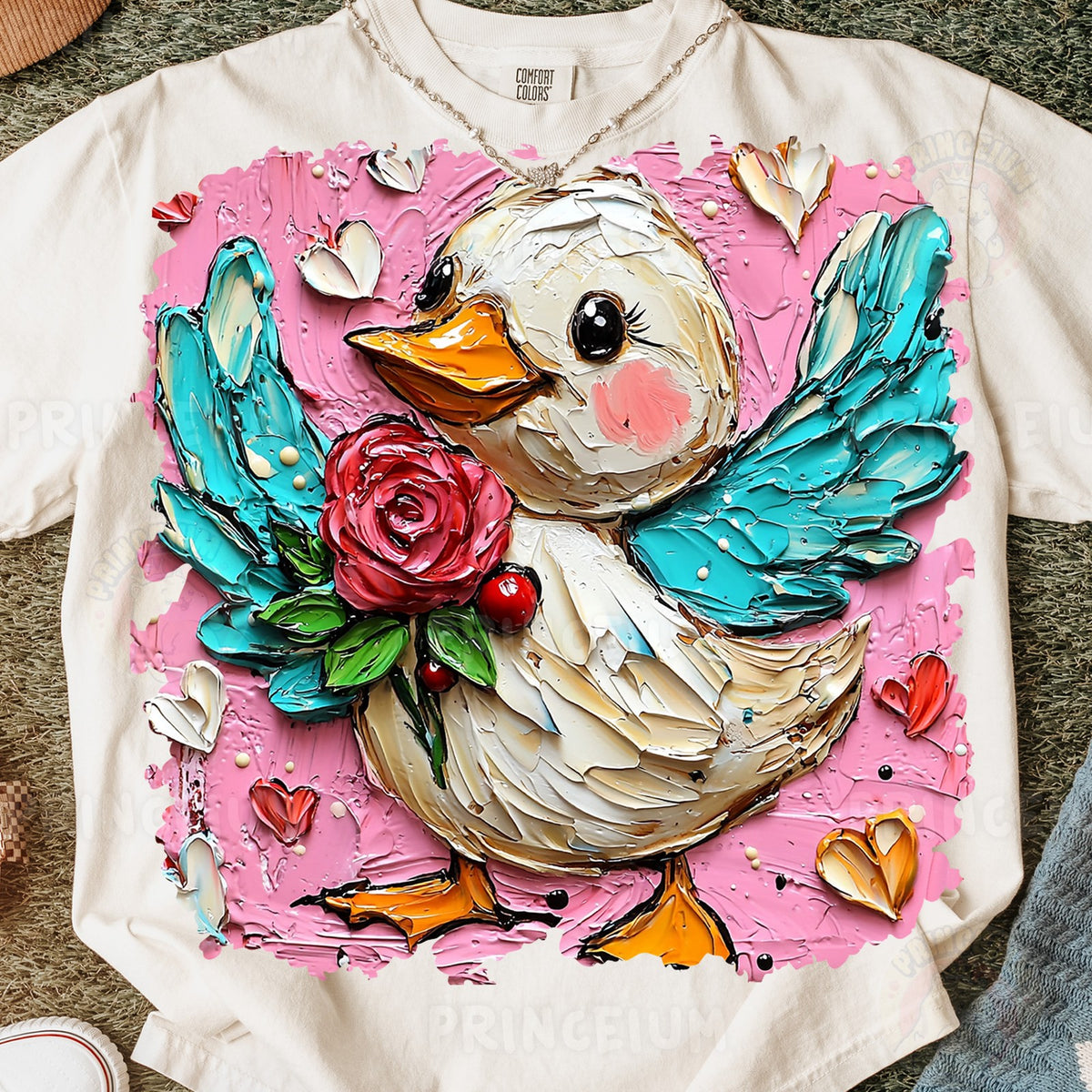 Painted Rose Duck