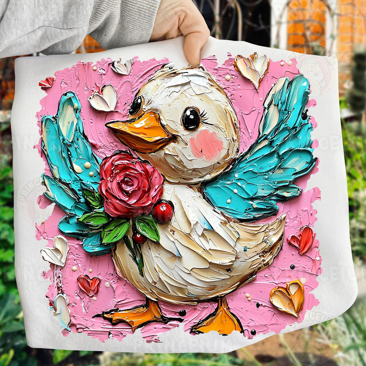 Painted Rose Duck