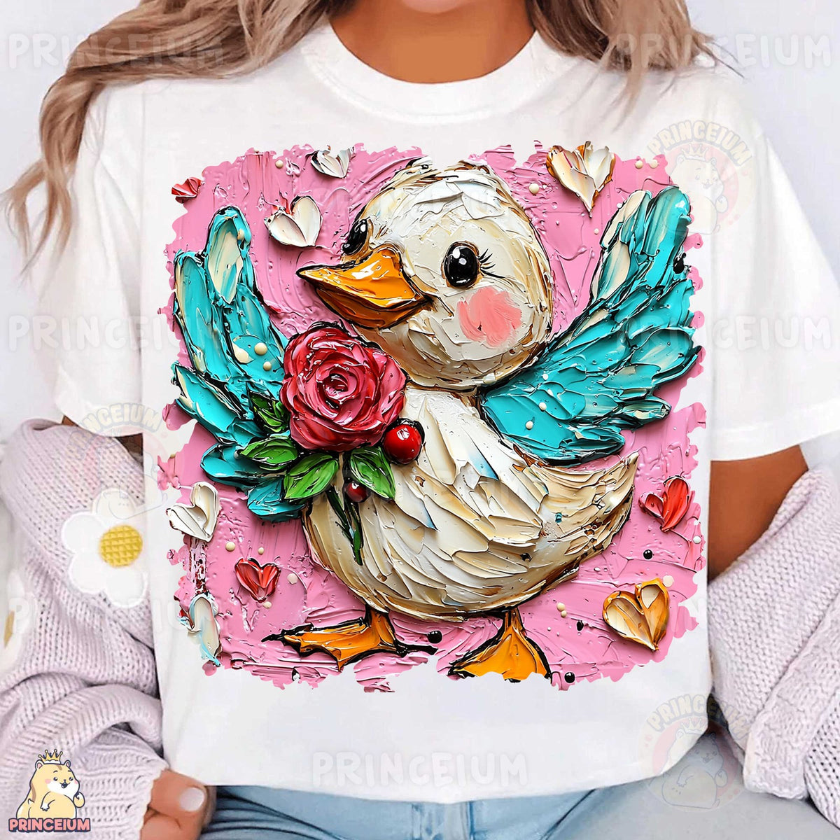 Painted Rose Duck