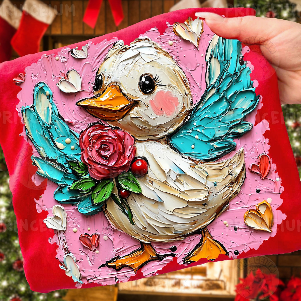 Painted Rose Duck