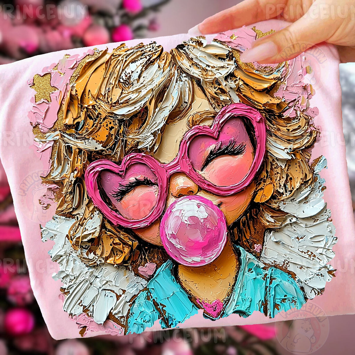 Bubblegum Heart Glasses Girl