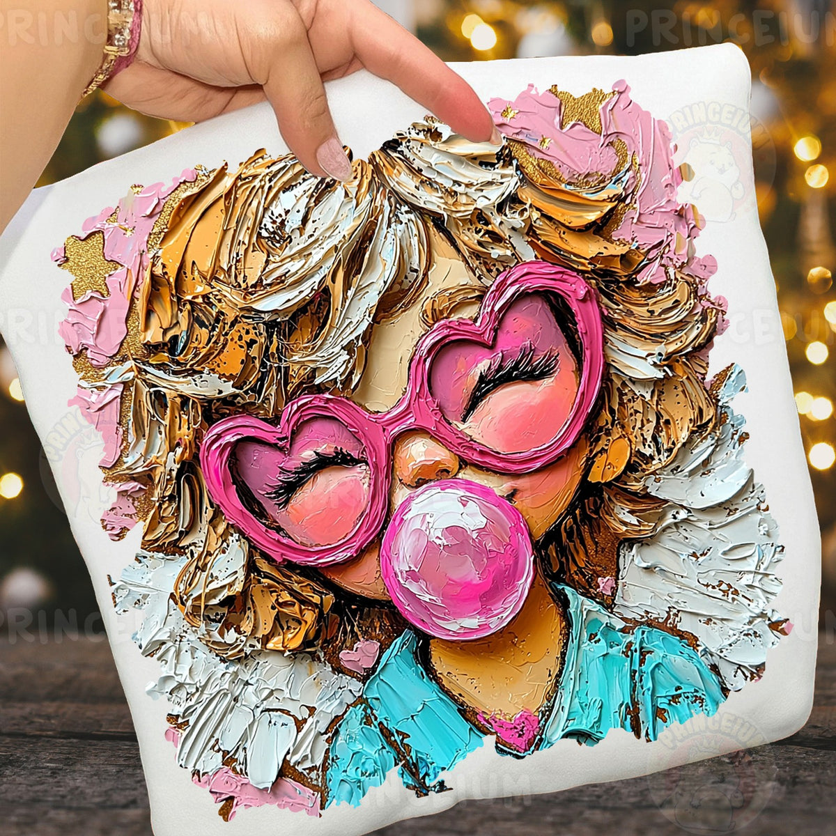 Bubblegum Heart Glasses Girl