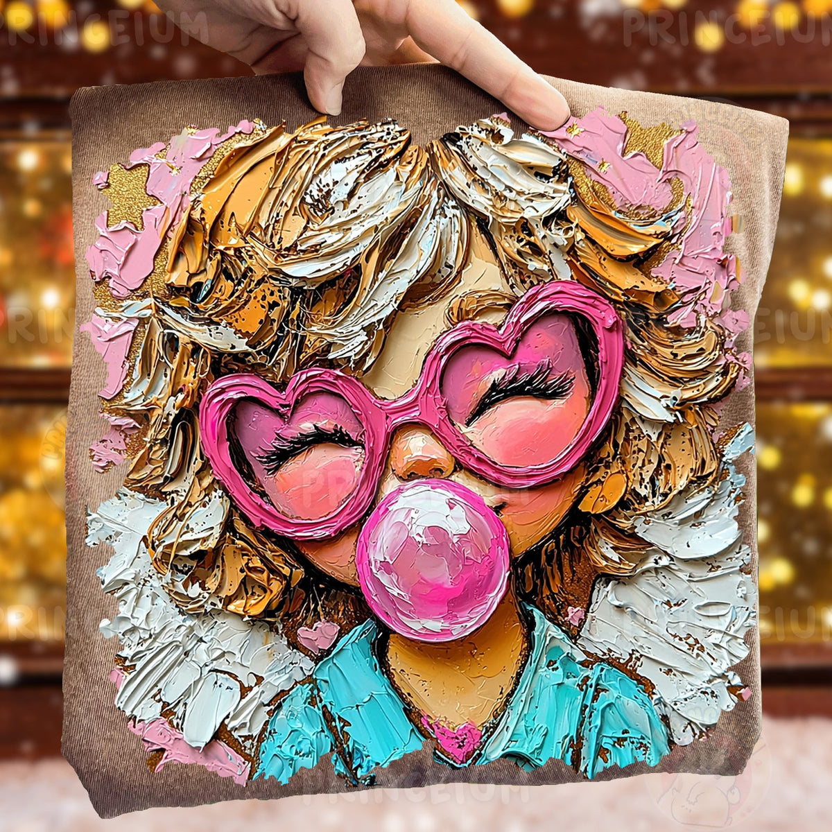 Bubblegum Heart Glasses Girl