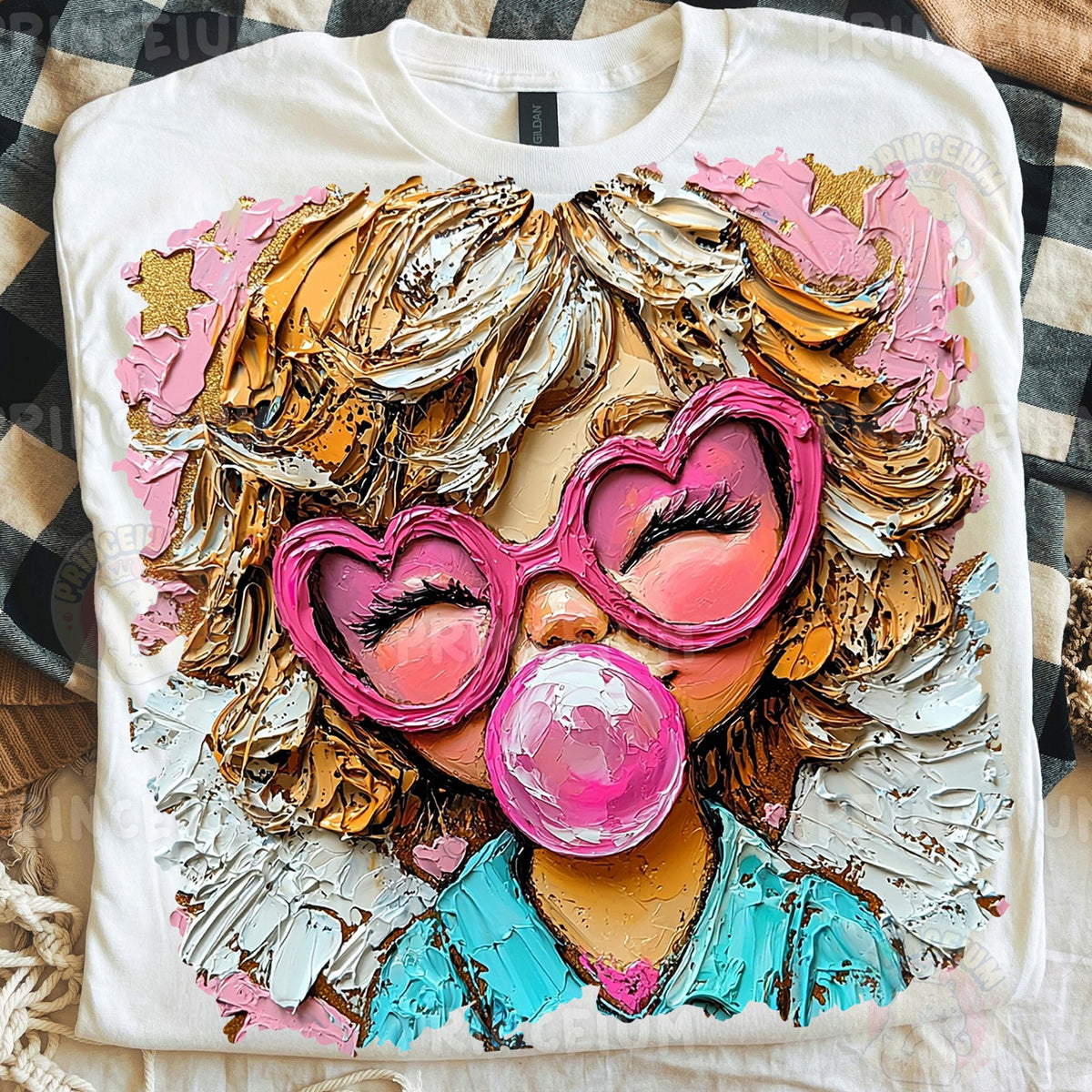 Bubblegum Heart Glasses Girl
