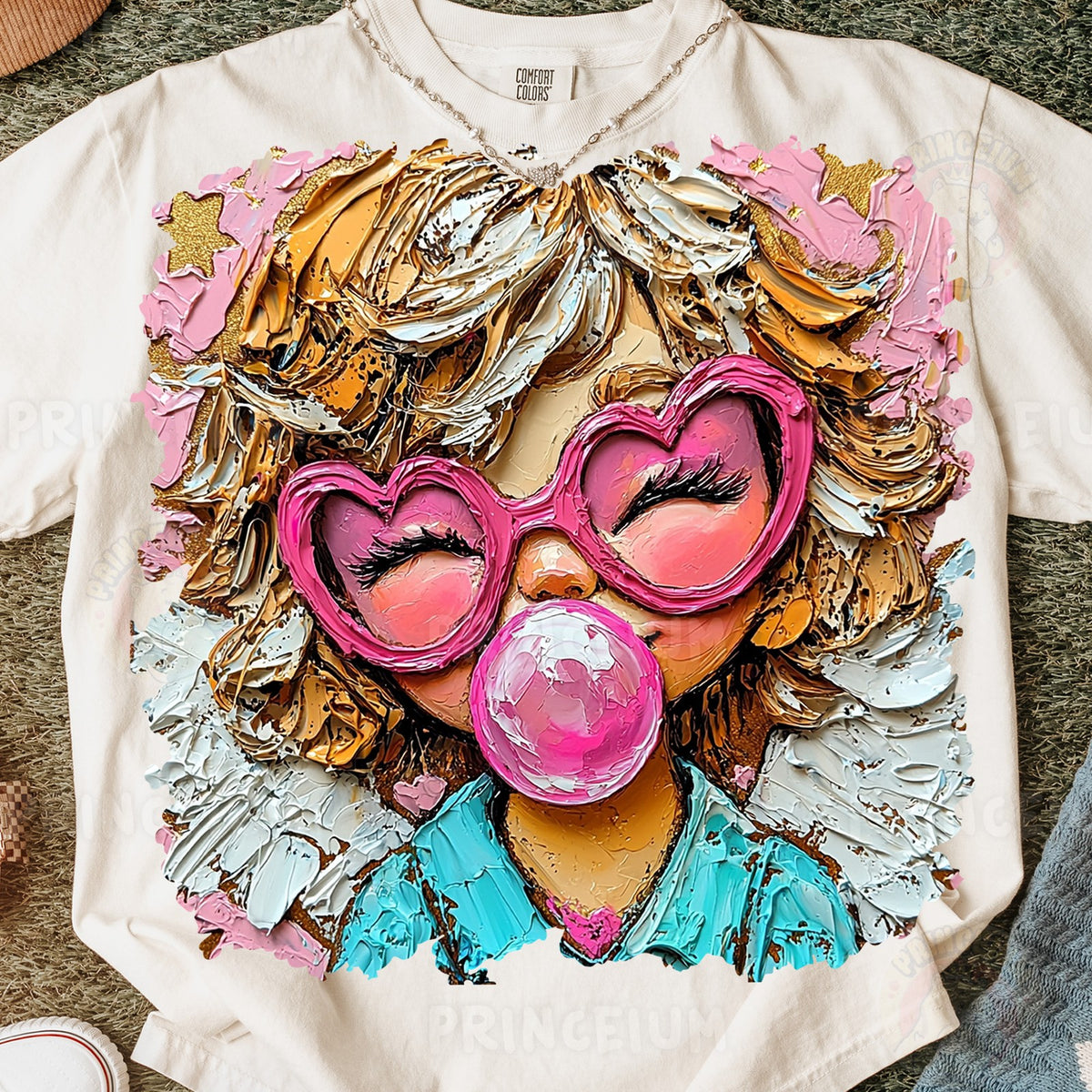 Bubblegum Heart Glasses Girl