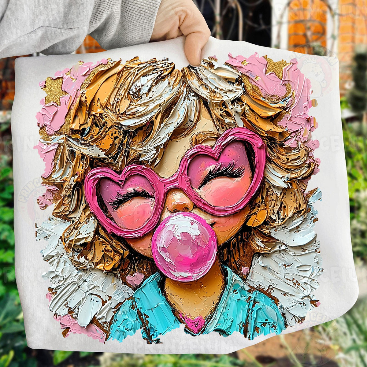 Bubblegum Heart Glasses Girl