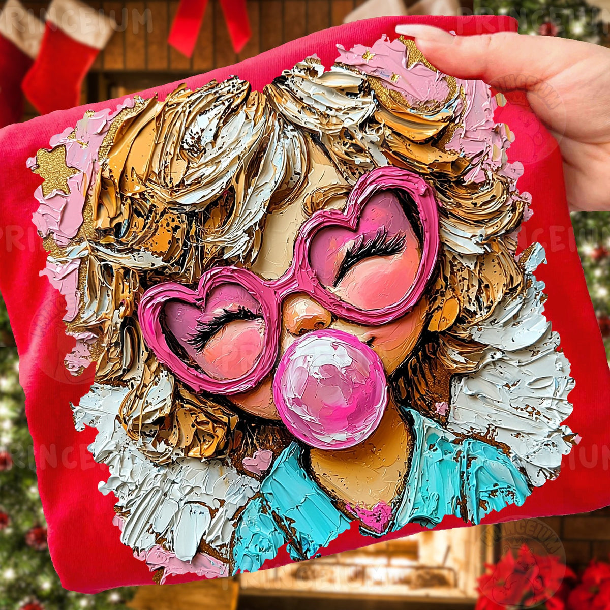 Bubblegum Heart Glasses Girl