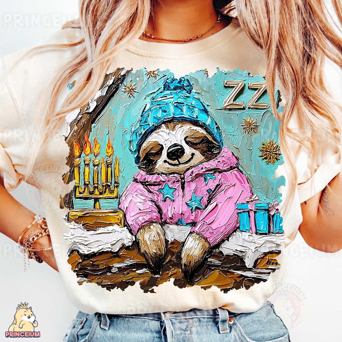 Sleepy Sloth Hanukkah