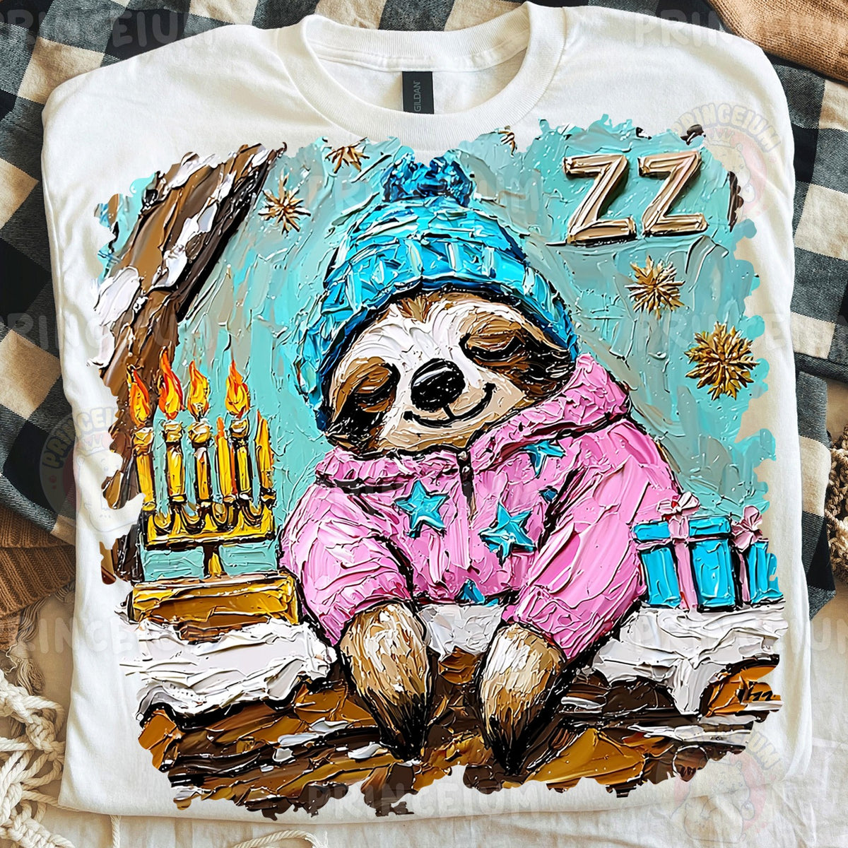 Sleepy Sloth Hanukkah