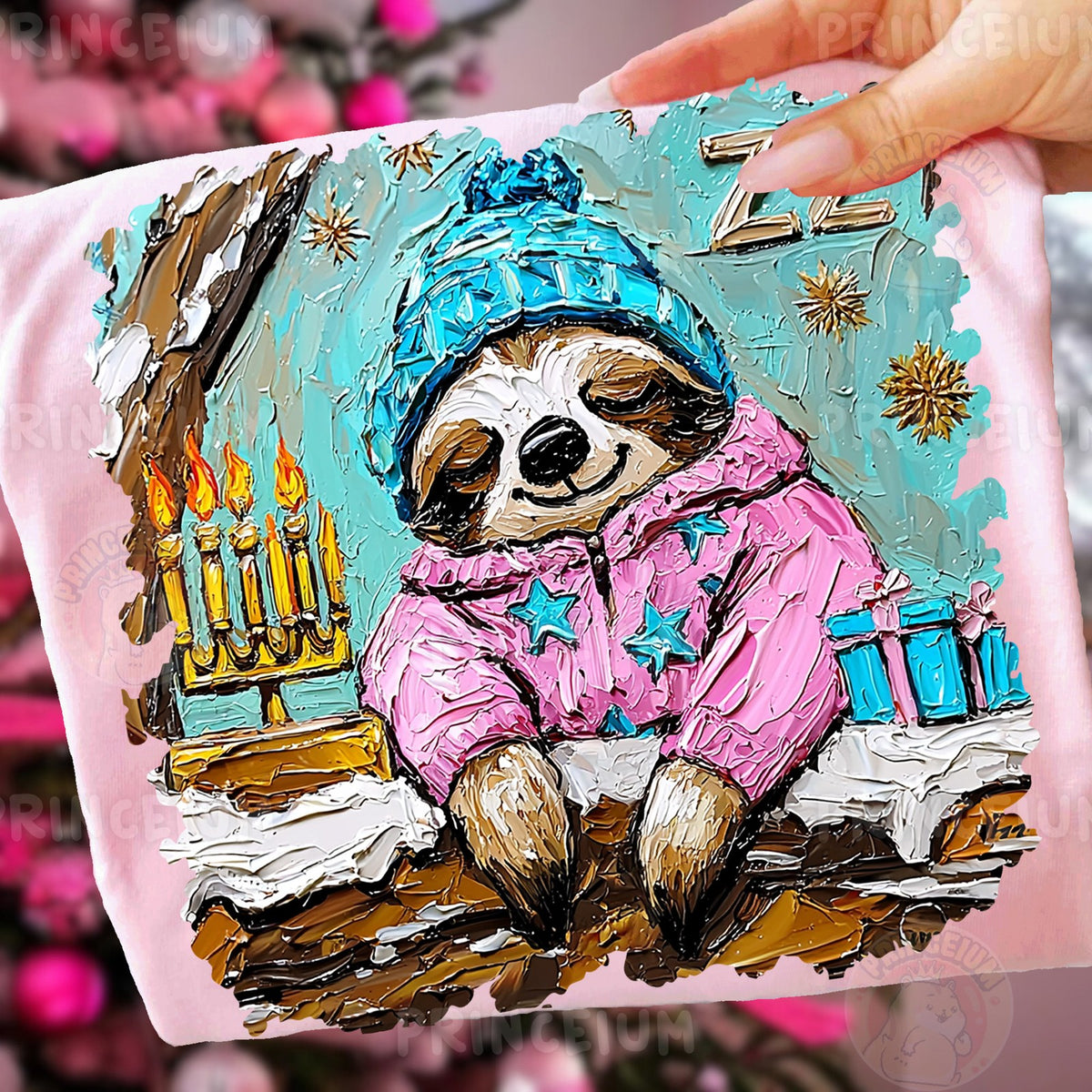 Sleepy Sloth Hanukkah