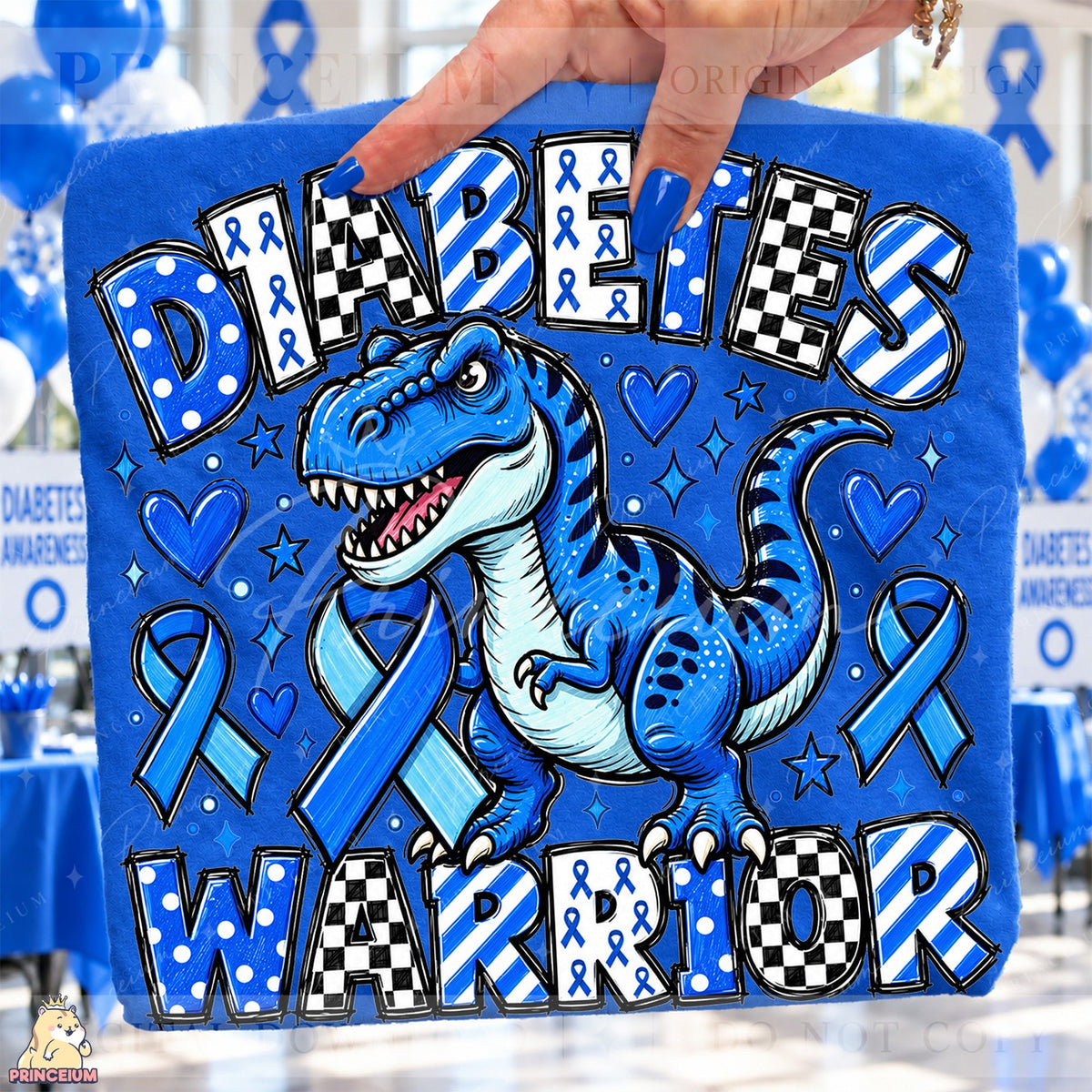 Diabetes Warrior T-Rex