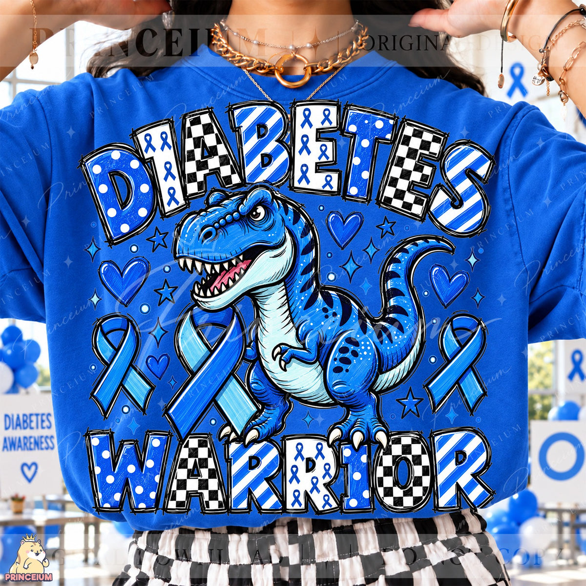 Diabetes Warrior T-Rex