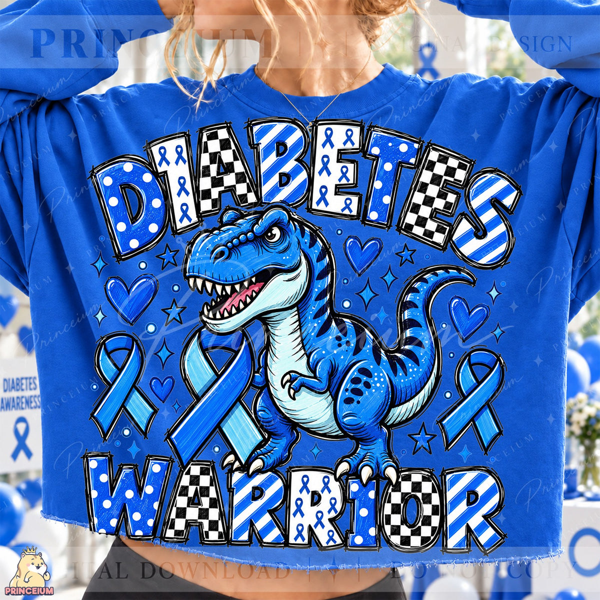Diabetes Warrior T-Rex