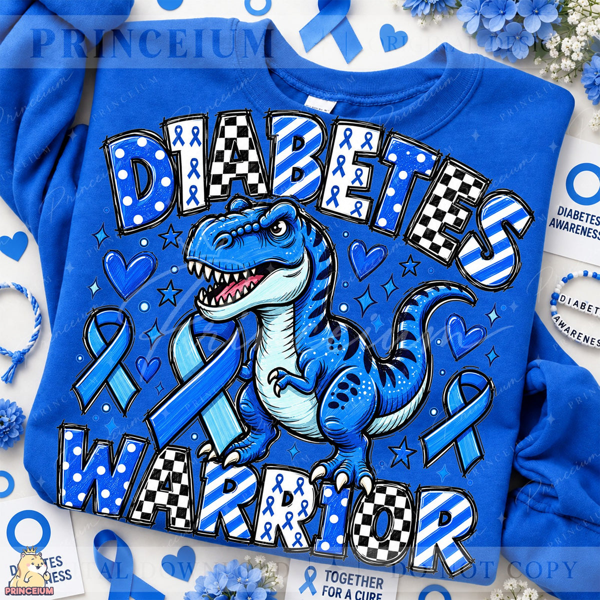 Diabetes Warrior T-Rex