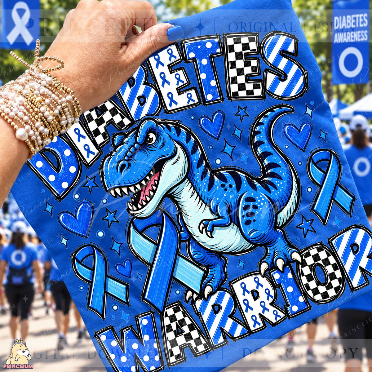 Diabetes Warrior T-Rex