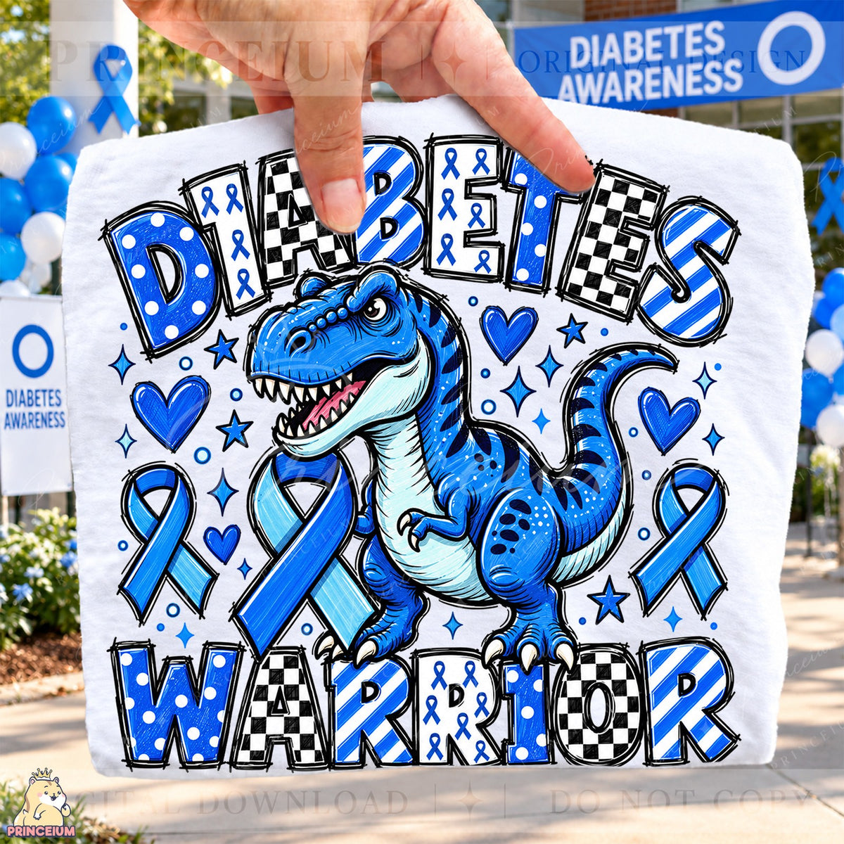 Diabetes Warrior T-Rex