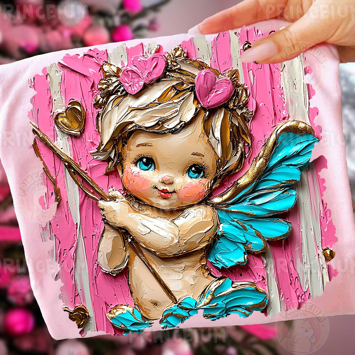 Painted Cupid Valentine