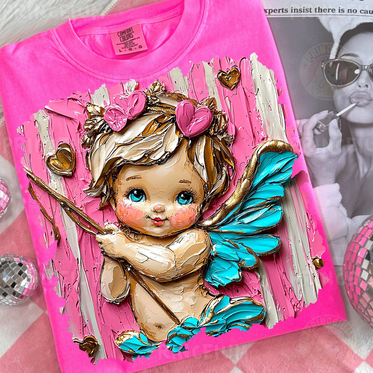 Painted Cupid Valentine