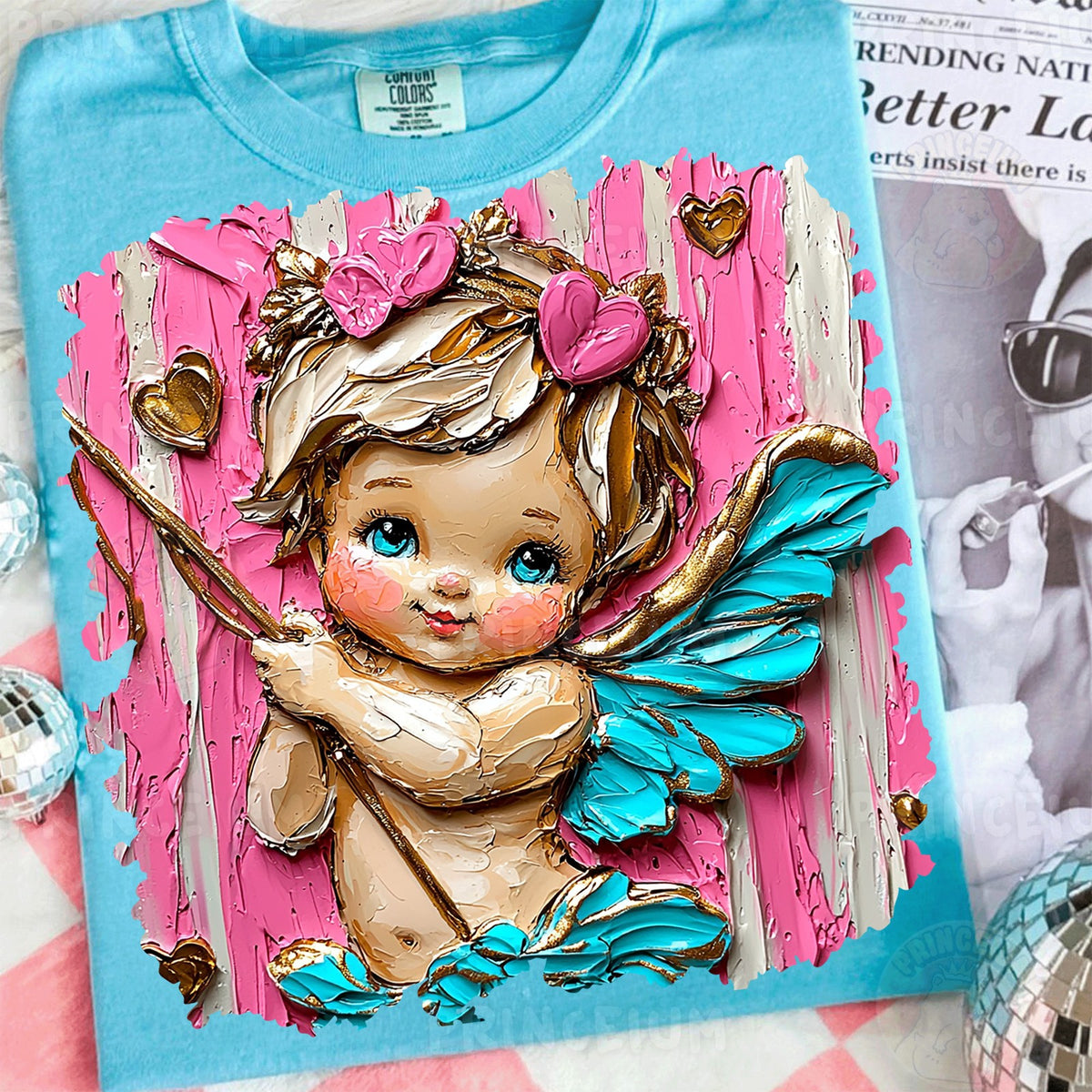 Painted Cupid Valentine