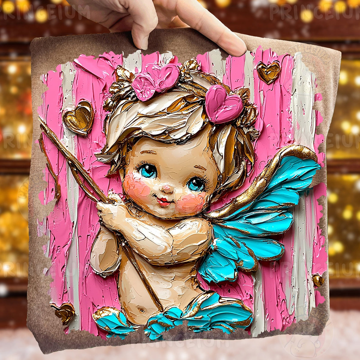 Painted Cupid Valentine