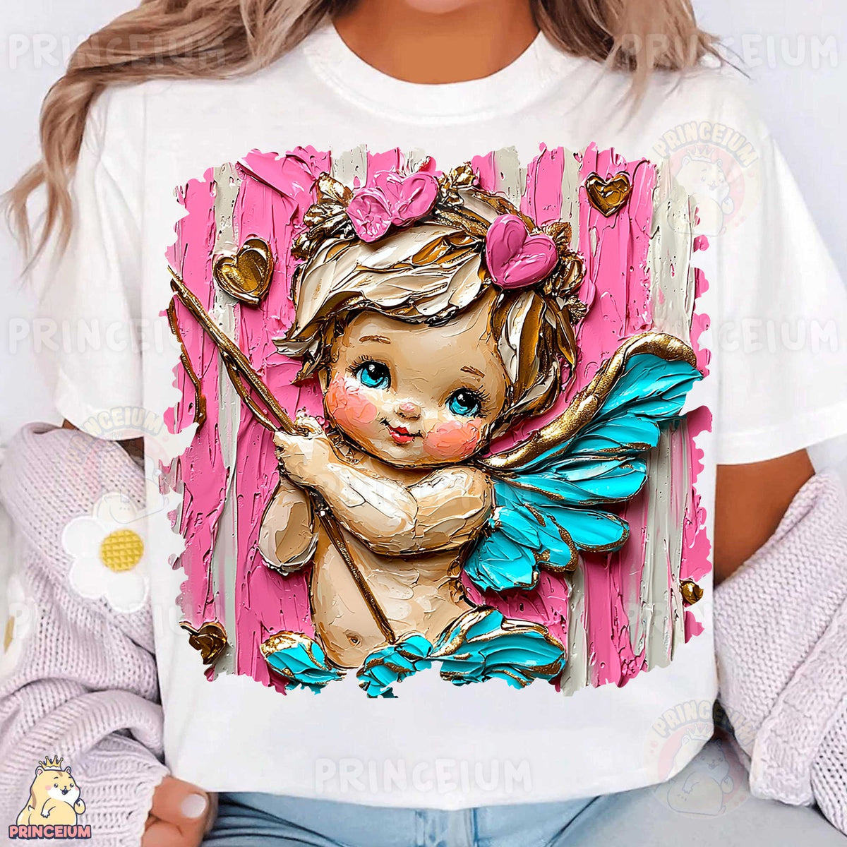 Painted Cupid Valentine