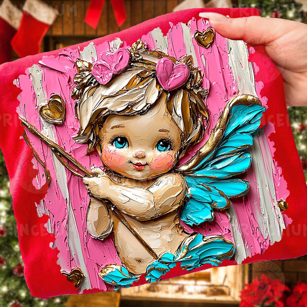 Painted Cupid Valentine