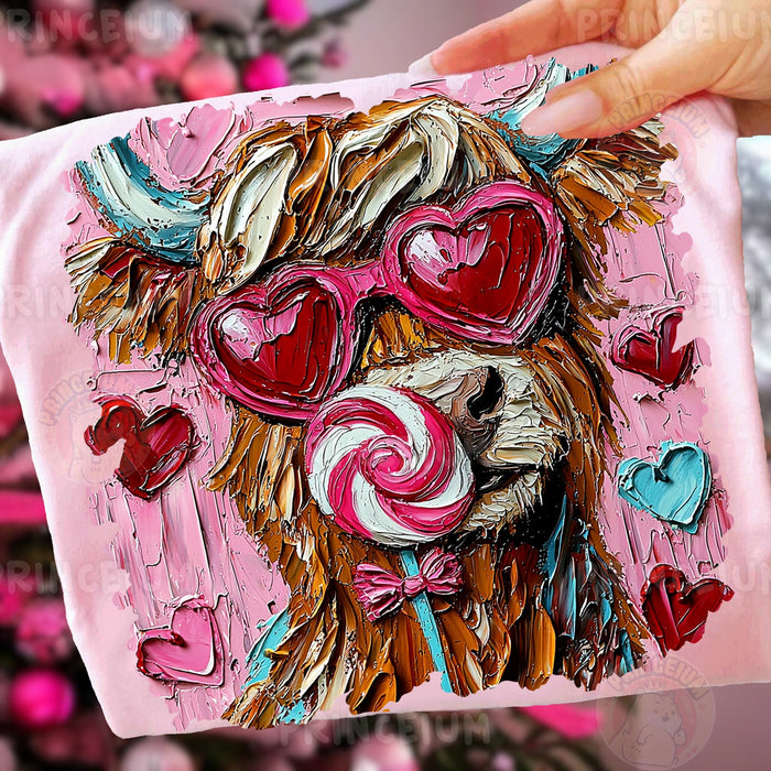 Love Struck Highland Cow