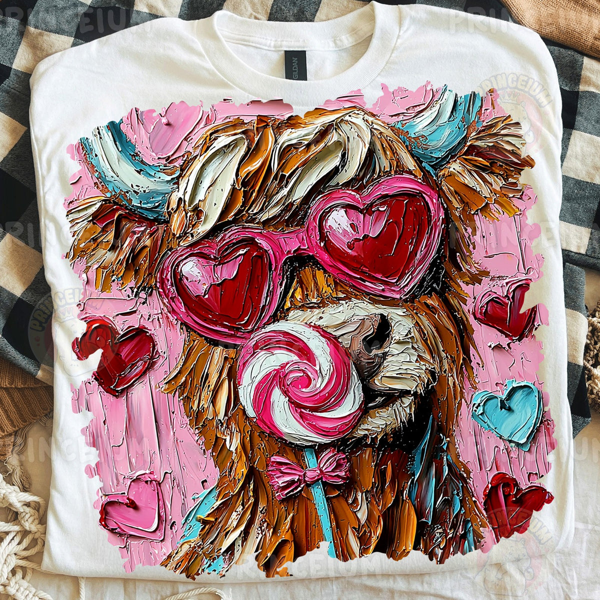 Love Struck Highland Cow