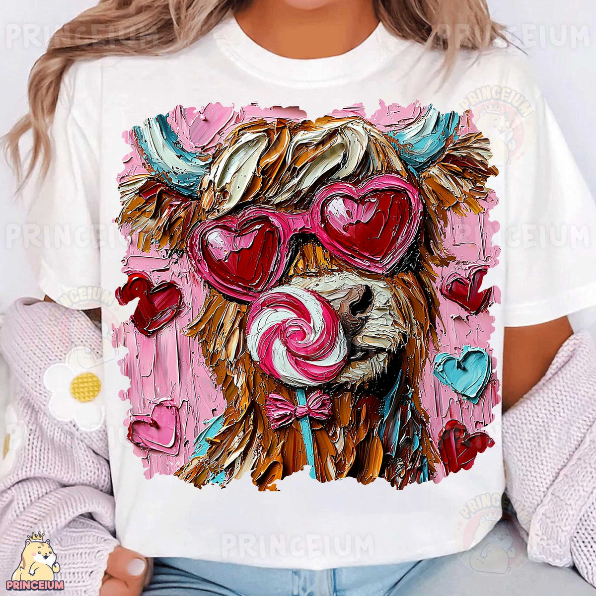 Love Struck Highland Cow