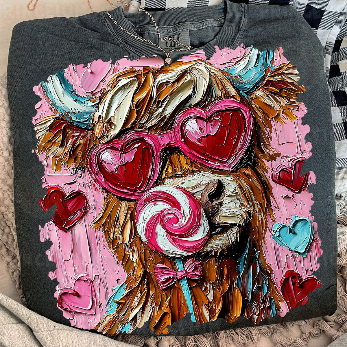 Love Struck Highland Cow