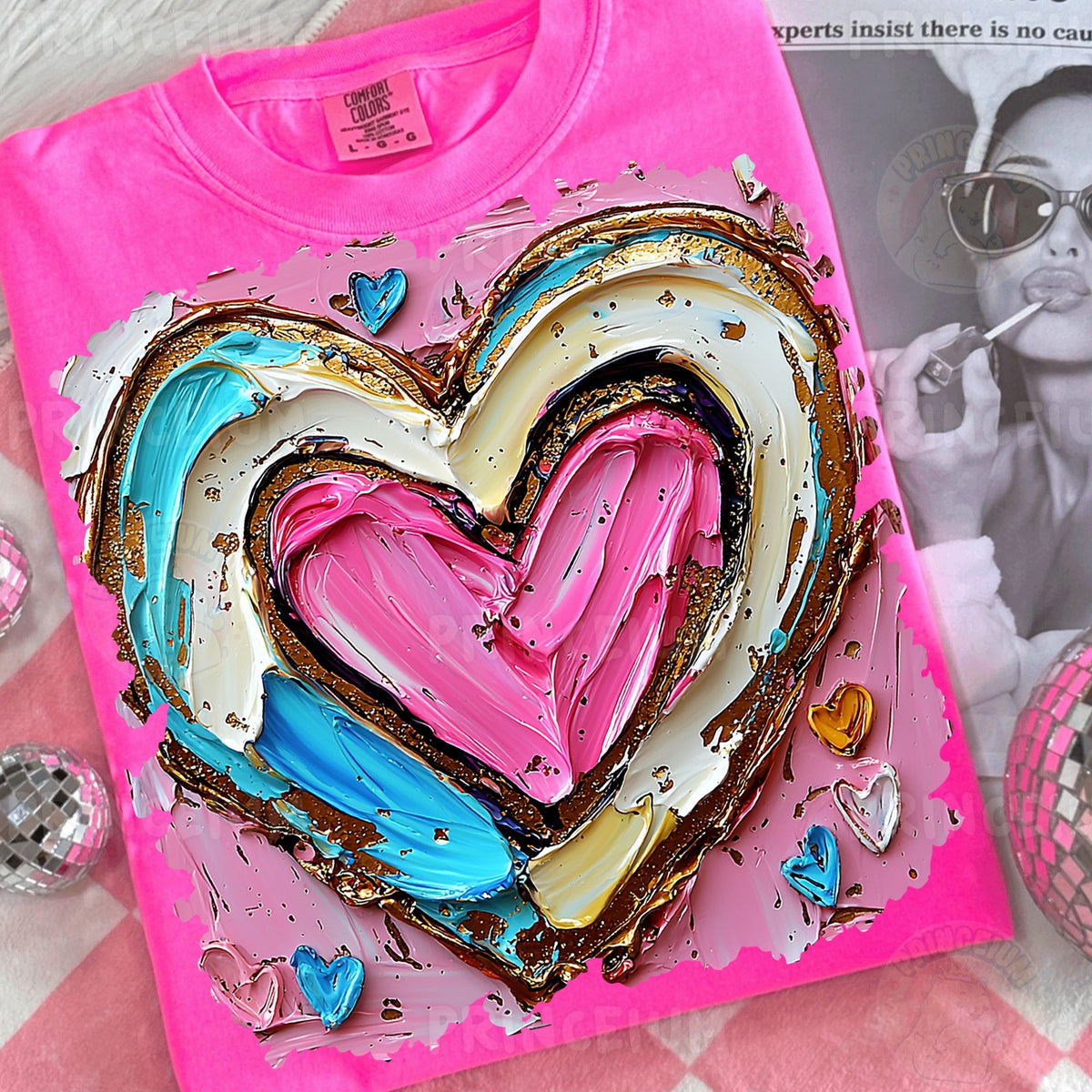 Bold Painted Heart