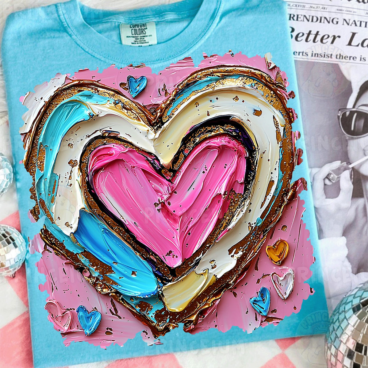 Bold Painted Heart
