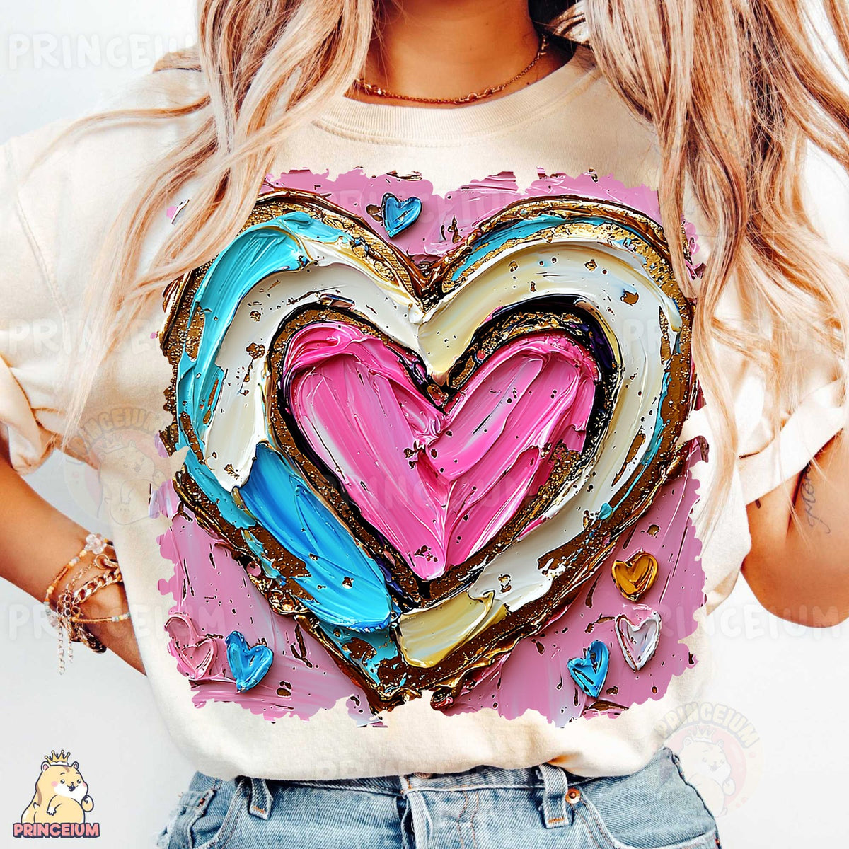 Bold Painted Heart