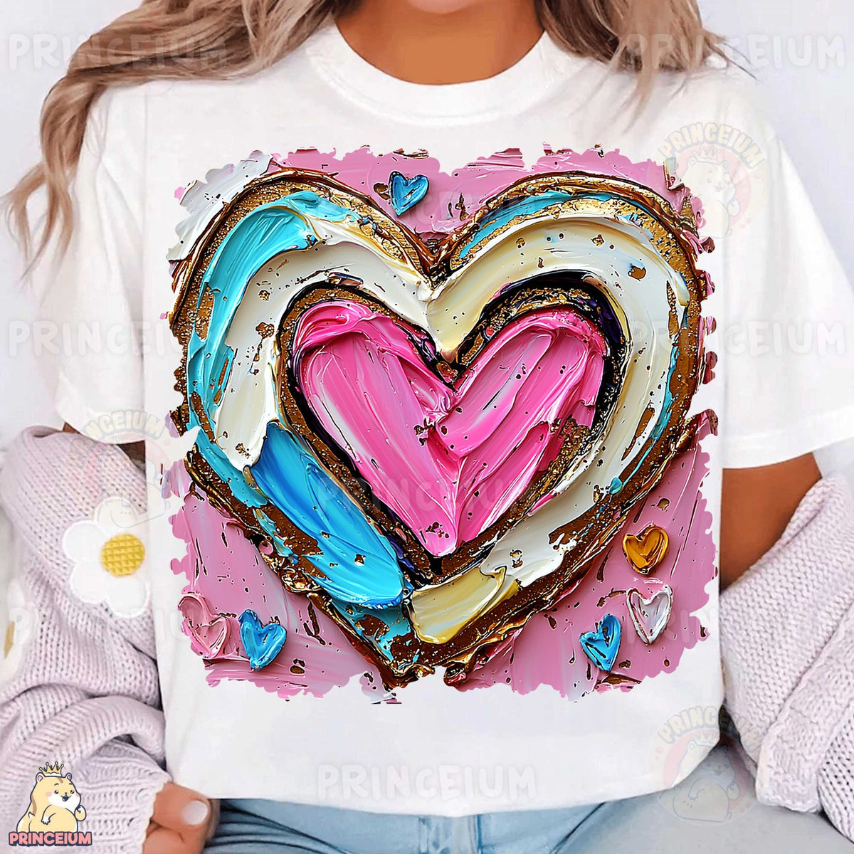 Bold Painted Heart