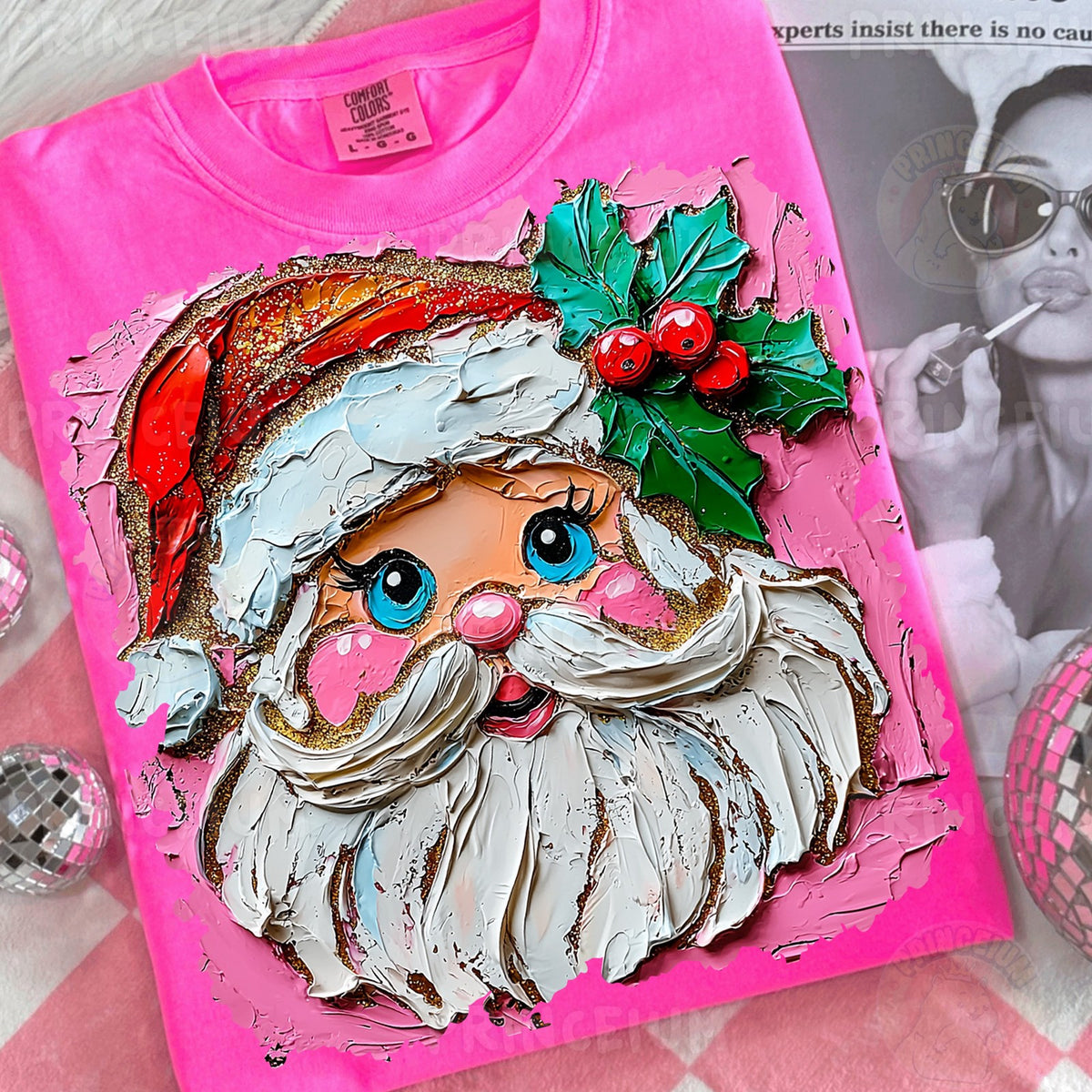 Painted Retro Santa