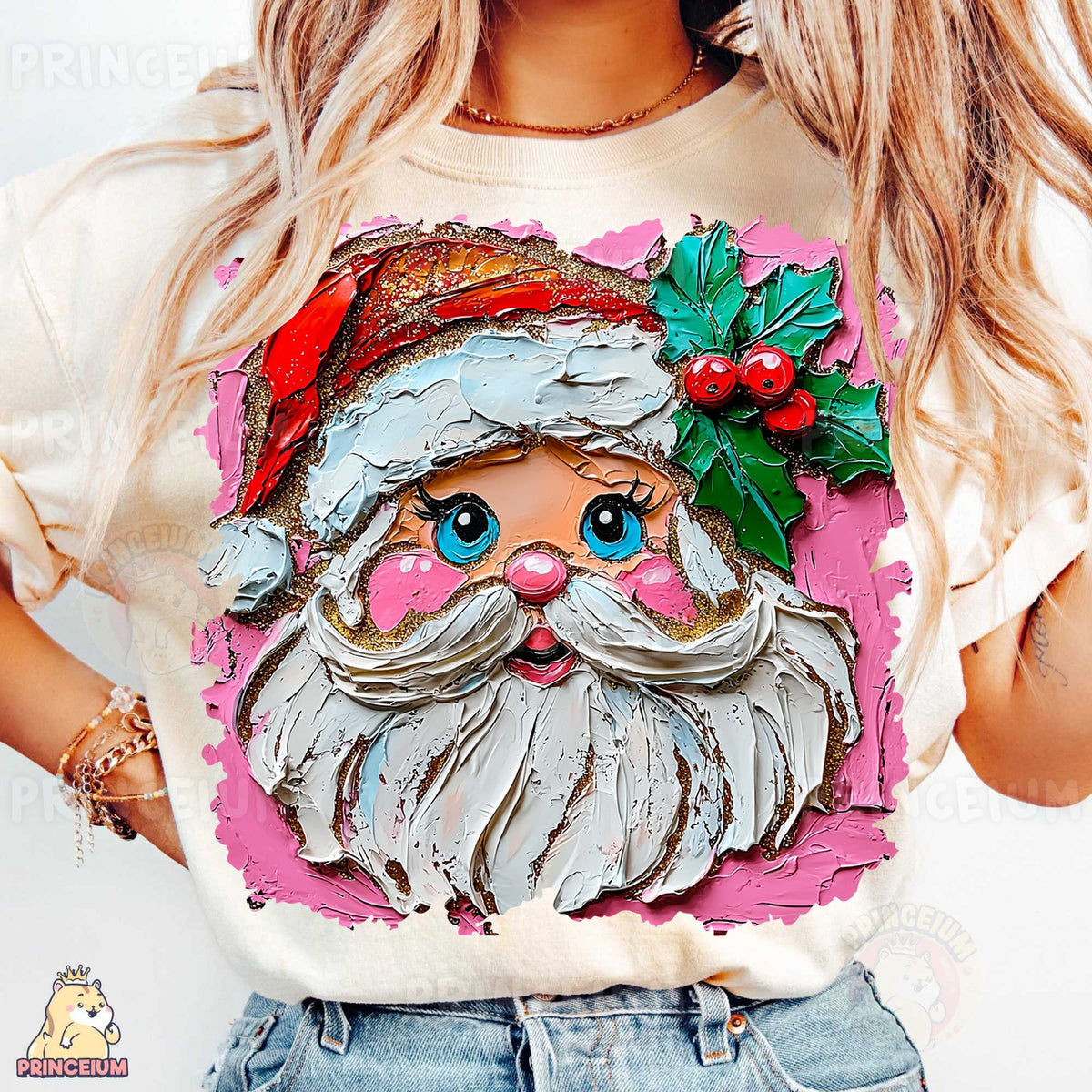Painted Retro Santa