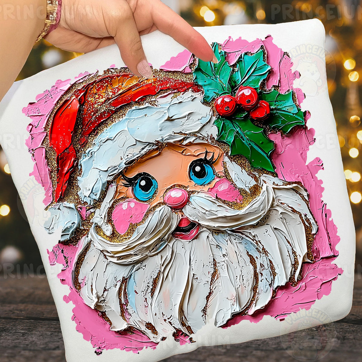 Painted Retro Santa