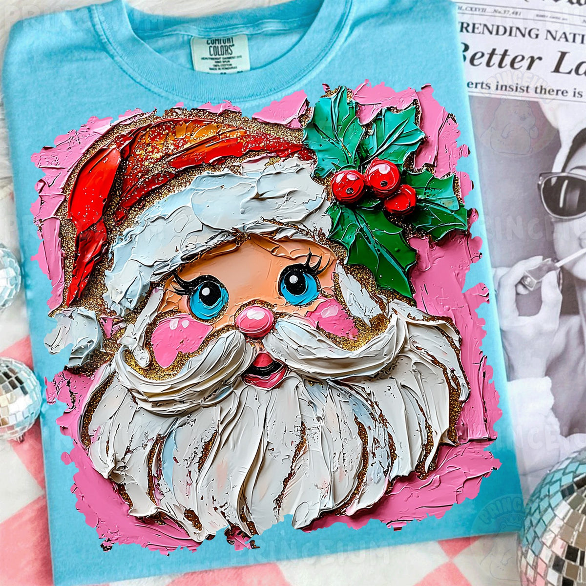 Painted Retro Santa