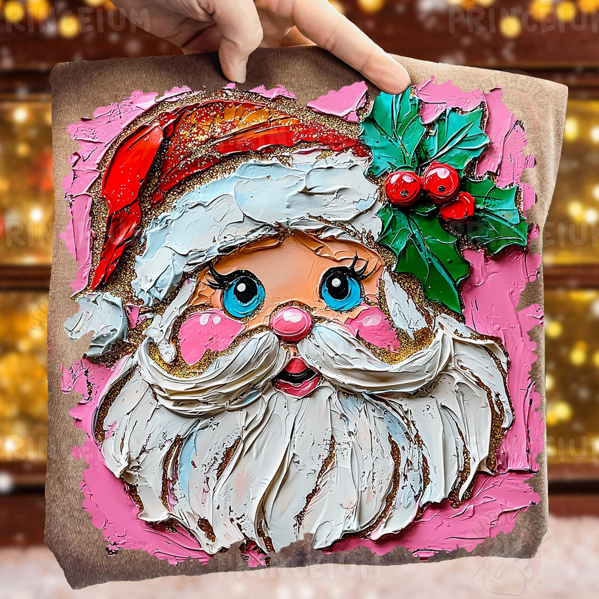 Painted Retro Santa